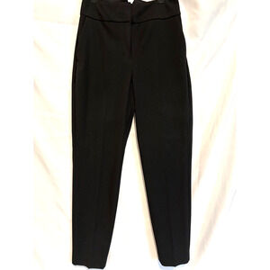 Express Womens Pants Black Size 2 Ankle Mid Rise side pockets flat front capsule